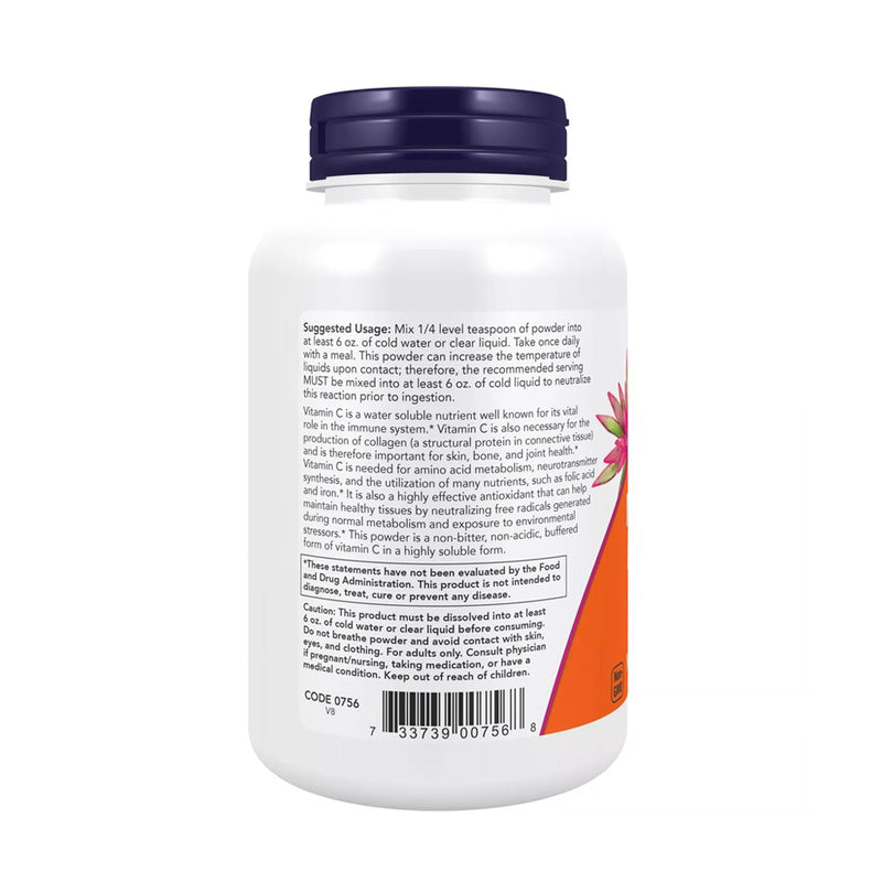 NOW Foods Magnesium Ascorbate, Buffered Powder  - 227 grams