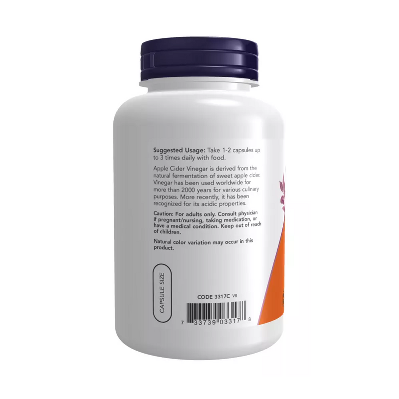 Now Foods Apple Cider Vinegar 450 mg / 180 capsules