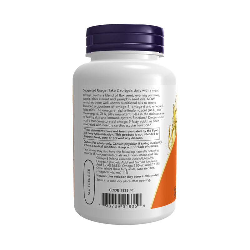 Now Foods Omega 3-6-9 1000 mg / 100 gel capsules