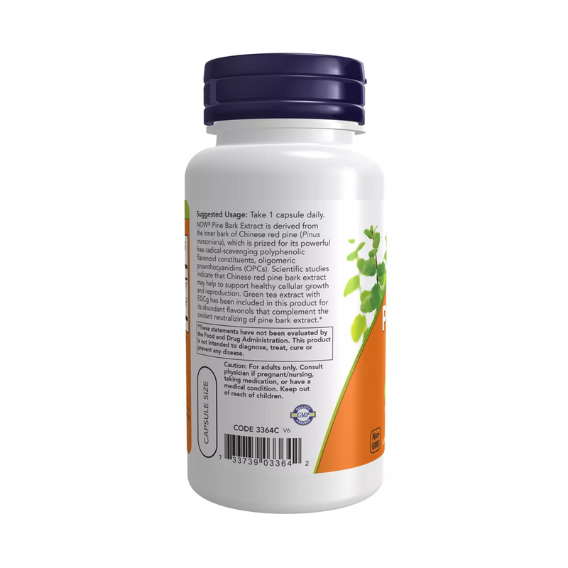 Now Foods Pine Bark Extract - Extract from pine bark 240 mg / 90 vegetarian capsules