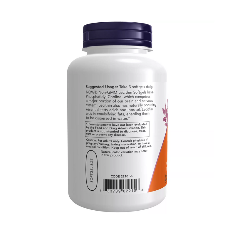 Now Foods SOY LECITHIN 1200 mg / 100 capsules