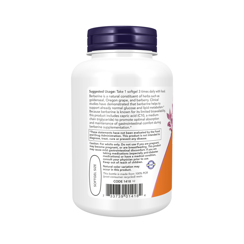 Now Foods Berberine 90 capsules