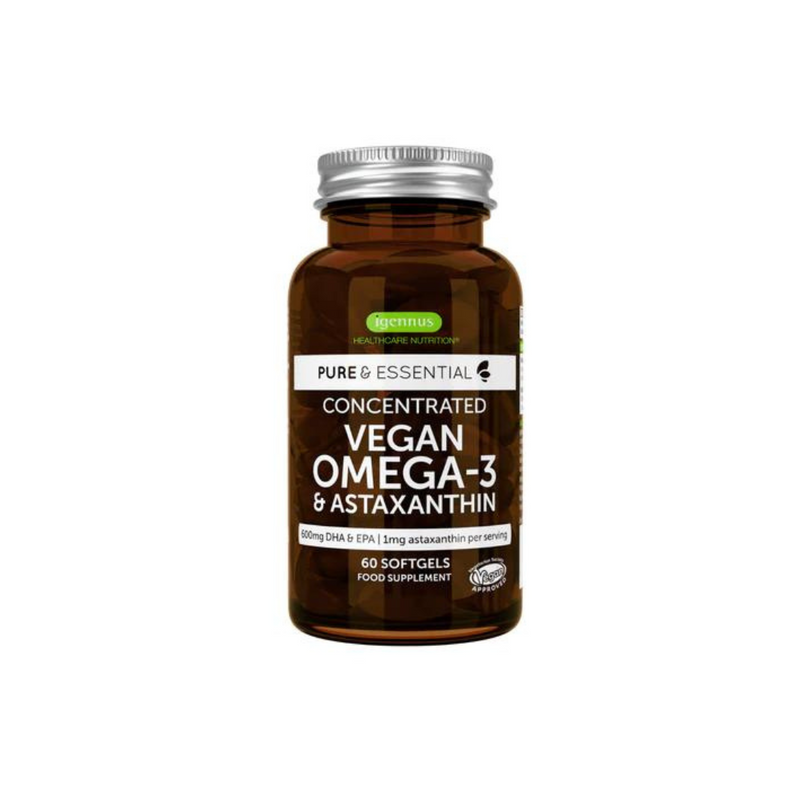 Igennus Pure And Essential Vegan Omega 3 Dha And Epa 600mg And Astaxanthin Miss Lamonique