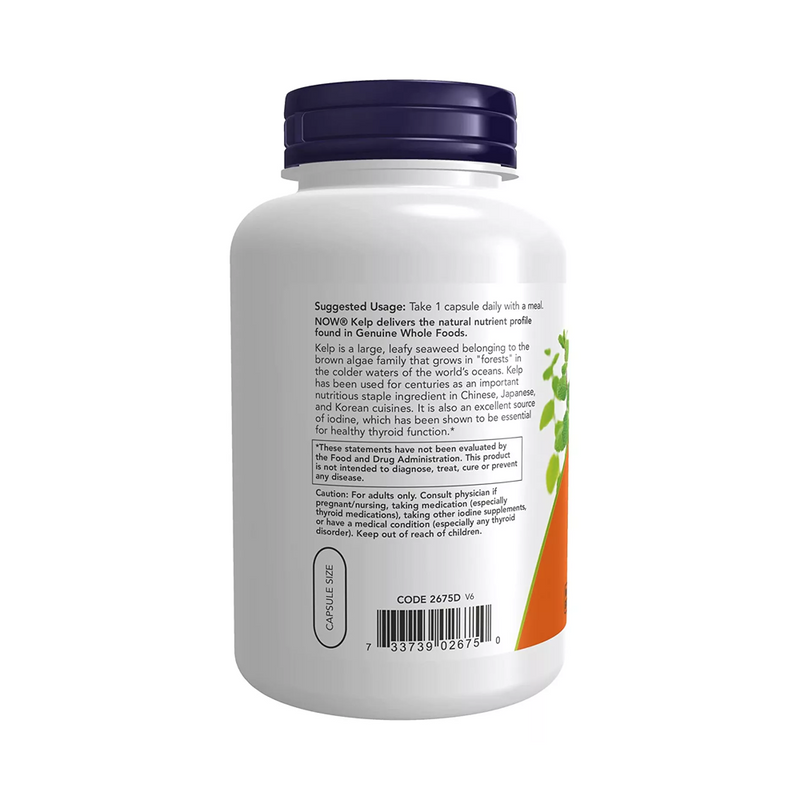 Now Foods KELP - natural iodine 325 mcg / 250 vegetarian capsules