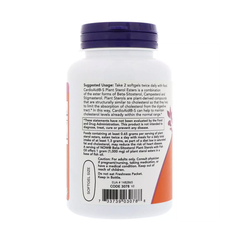 NOW Foods Beta-Sitosterol Plant Sterols  - 90 softgels