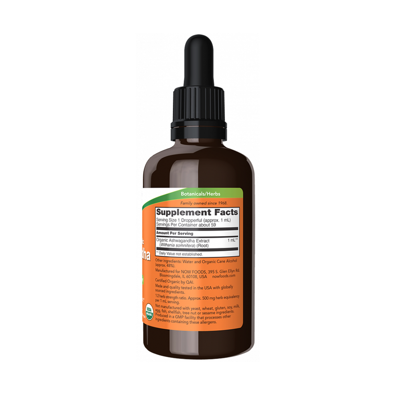 Now Foods Organic Ashwagandha Root Extract in drops (59 ml)