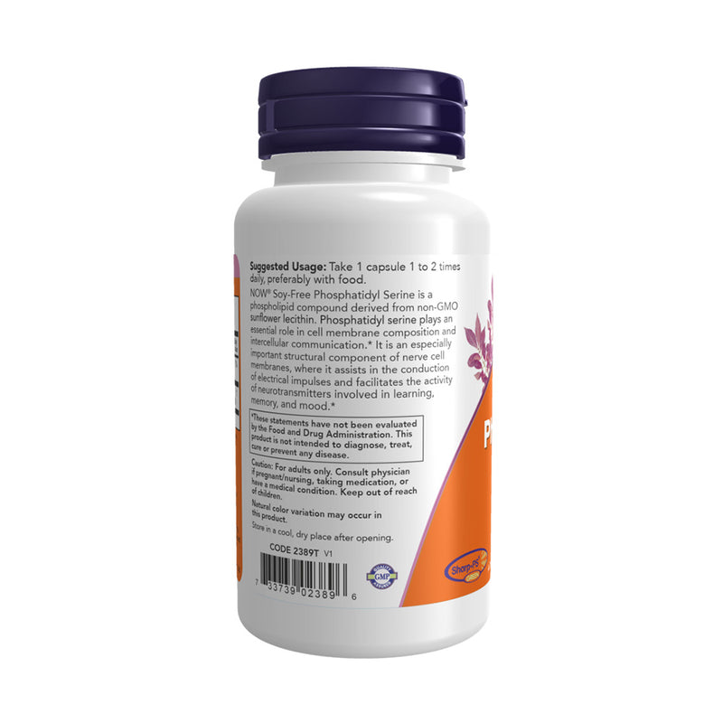 NOW Foods Phosphatidyl Serine - 150mg Soy Free  - 60 vcaps
