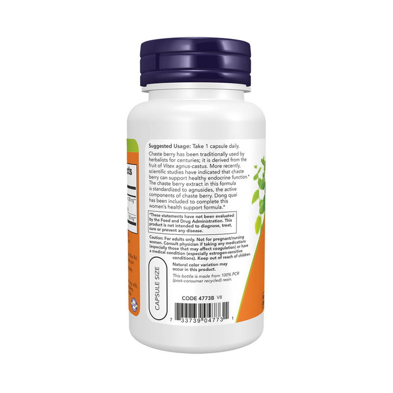 Now Foods Chaste Berry Vitex Extract 300 mg – Women's health 90 vegetarian capsules