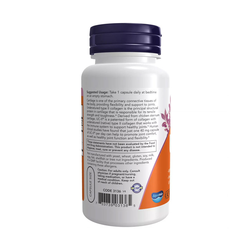 NOW Foods UC-II Undenatured Type II Collagen  - 120 caps