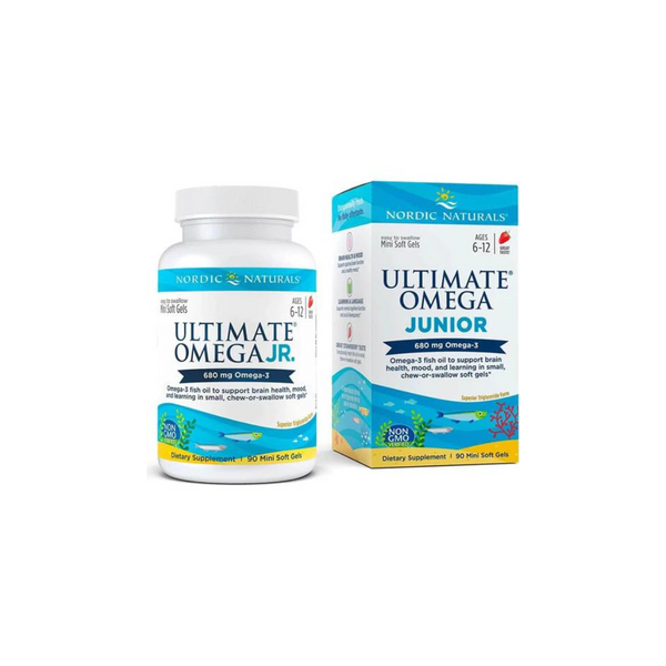 Nordic Naturals Ultimate Omega Junior, strawberry flavour, 90 chewable soft gels