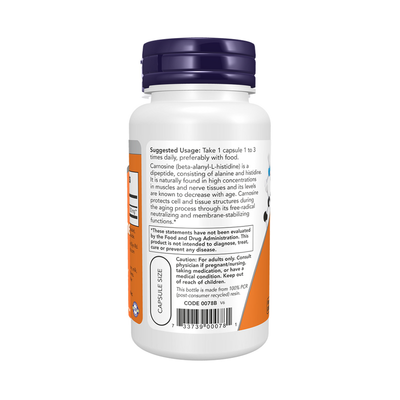 Now Foods L-carnosine 500 mg – 50 vegetarian capsules