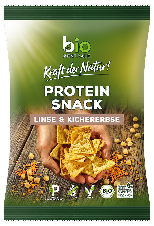 ORGANIC CENTRAL LENTIL - CHICKPEA PROTEIN CRUNCHES GLUTEN-FREE ORGANIC 50 g
