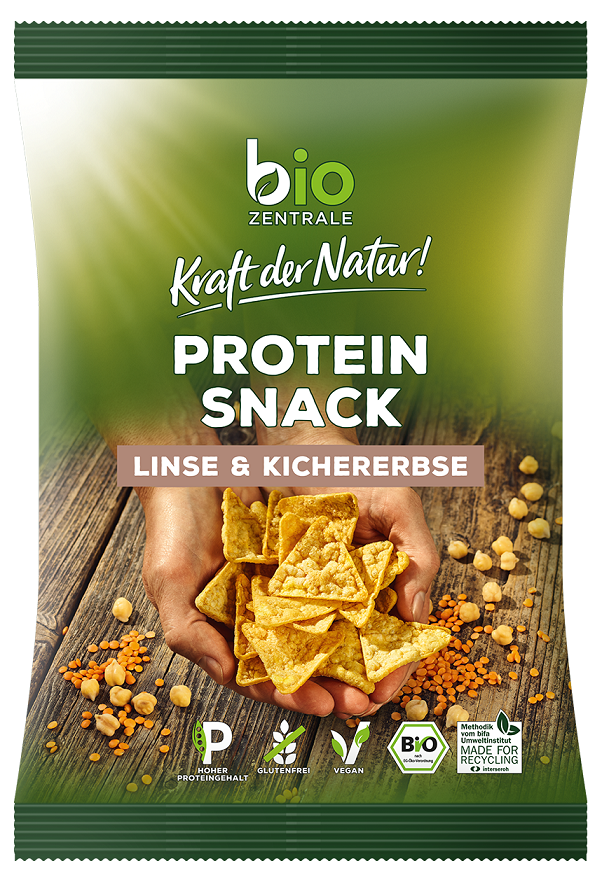 ORGANIC CENTRAL LENTIL - CHICKPEA PROTEIN CRUNCHES GLUTEN-FREE ORGANIC 50 g