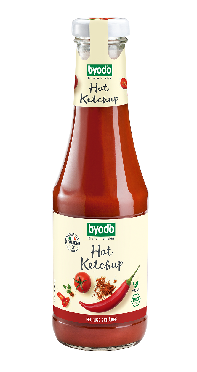 BYODO SPICY GLUTEN-FREE KETCHUP ORGANIC 500 ml