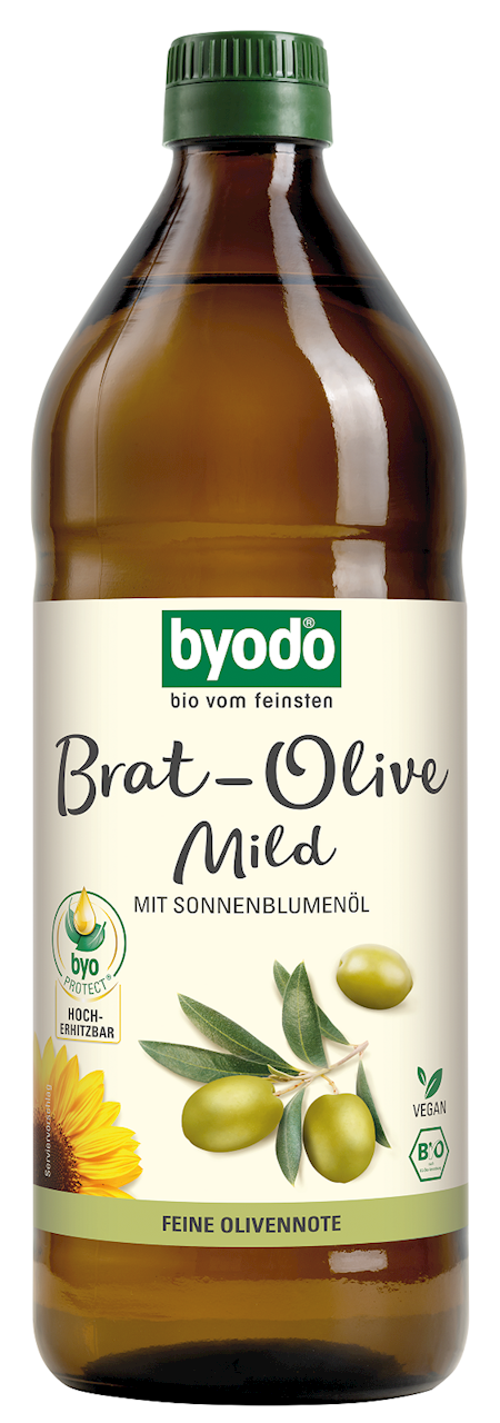 BYODO OLIVE OIL WITH SUNFLOWER OIL FOR COOKING AND FRYING ORGANIC 750 ml