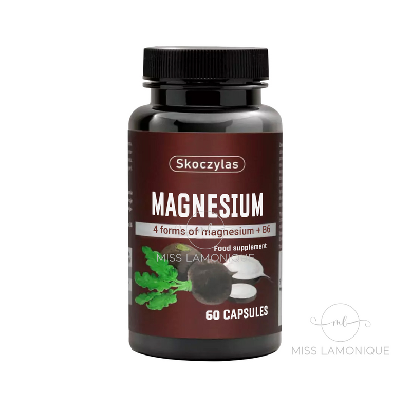 Skoczylas Magnesium 4 forms - black turnip, 60 capsules