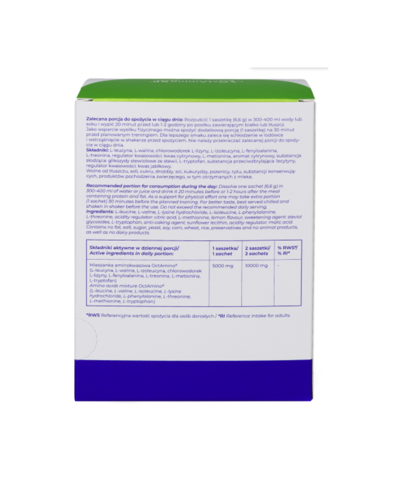 VISANTO New OctAmino XP® lemon flavor in sachets, 30 sachets x 6.6 g - J. ZIEBA