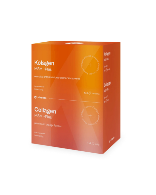 VISANTO New COLLAGEN MSM +PLUS peach and orange flavour - J. ZIEBA