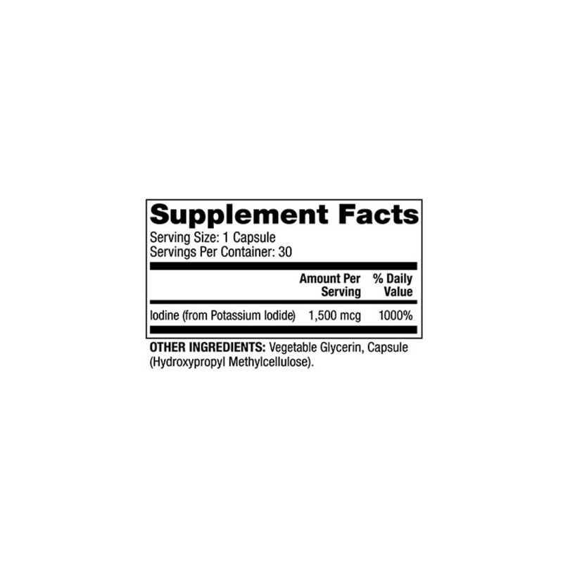 Dr. Mercola IODINE - Potassium Iodide 1500mcg, 30 capsules