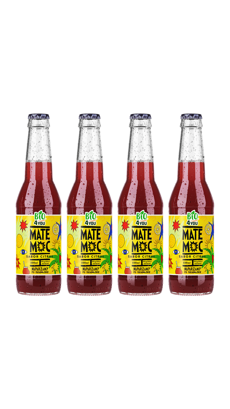 Bio Mate Fuel Sabor Citrus 330 ml, 4 bottles - 10% OFF