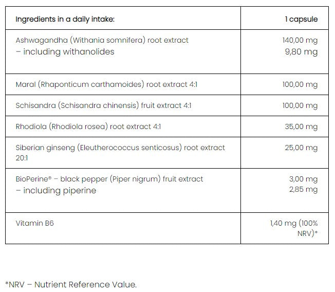 PharmoVit Herballine Adaptal™ Adaptogen, 60 capsules