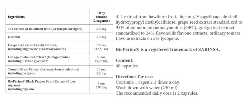 PharmoVit Herballine Cardiozin™ circulatory system, 60 capsules