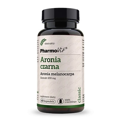 PHARMOVIT BLACK ARONIA MELANOCARPA EXTRACT (200 mg) GLUTEN-FREE 60 CAPSULES