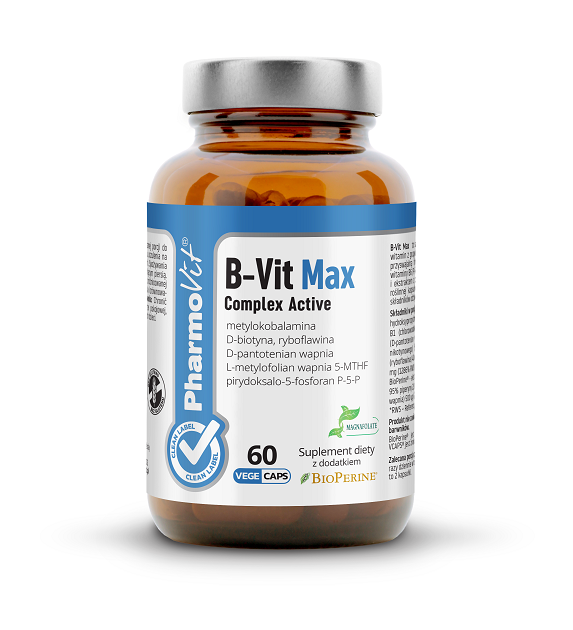 PHARMOVIT VITAMIN B COMPLEX GLUTEN-FREE 60 CAPSULES