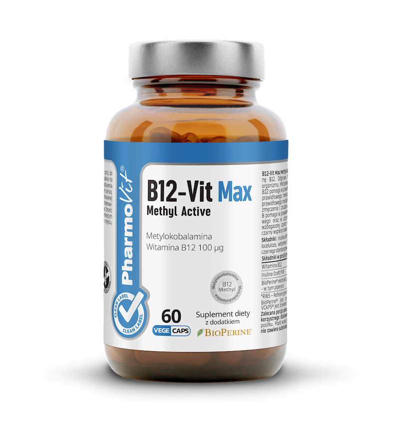 PHARMOVIT VITAMIN B12 (100 µg) GLUTEN-FREE 60 CAPSULES