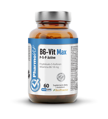 PHARMOVIT VITAMIN B6-VIT MAX P-5-P ACTIVE (18 mg) GLUTEN-FREE 60 CAPSULES