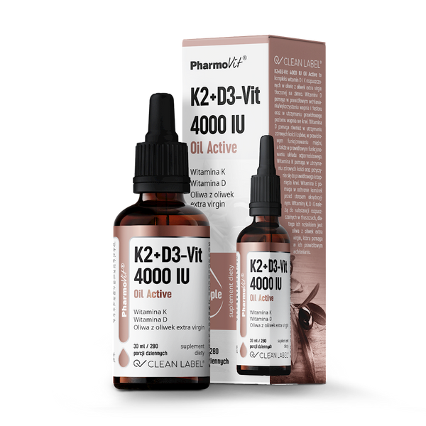 PHARMOVIT VITAMIN K2 + D3 IN DROPS, GLUTEN-FREE 30 ml