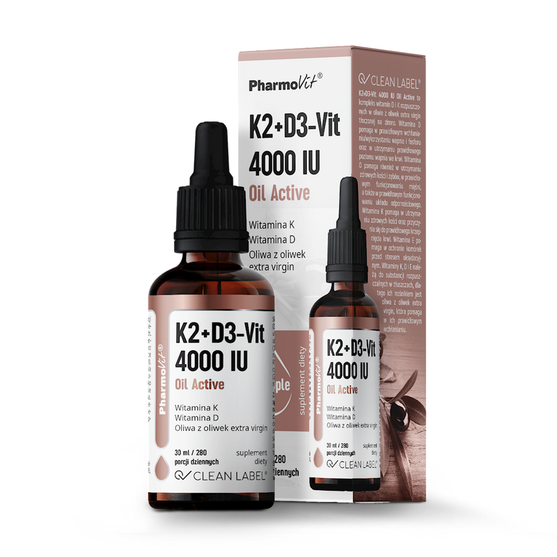 PHARMOVIT VITAMIN K2 + D3 IN DROPS, GLUTEN-FREE 30 ml