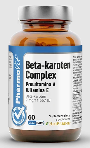 PHARMOVIT BETA-CAROTENE COMPLEX GLUTEN-FREE 60 CAPSULES