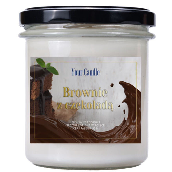 YOUR CANDLE BROWNIE CHOCOLATE SCENTED SOY CANDLE 300 ml - Your CANDLE (SEASONAL PRODUCT)