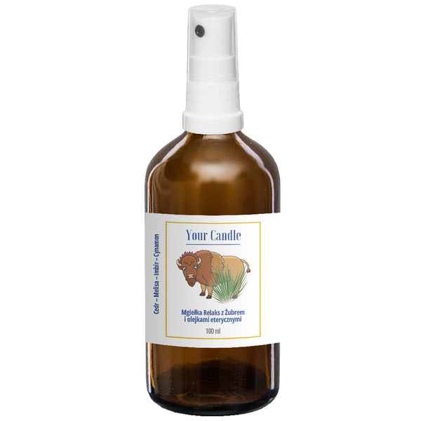 YOUR CANDLE SCENT MIST WITH ESSENTIAL OILS RELAX WITH BISON 100 ml