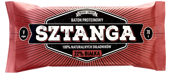 ZMIANY ZMIANY PROTEIN BAR WITH PEANUTS "SZTANGA" GLUTEN-FREE 70 g - CHANGES CHANGES
