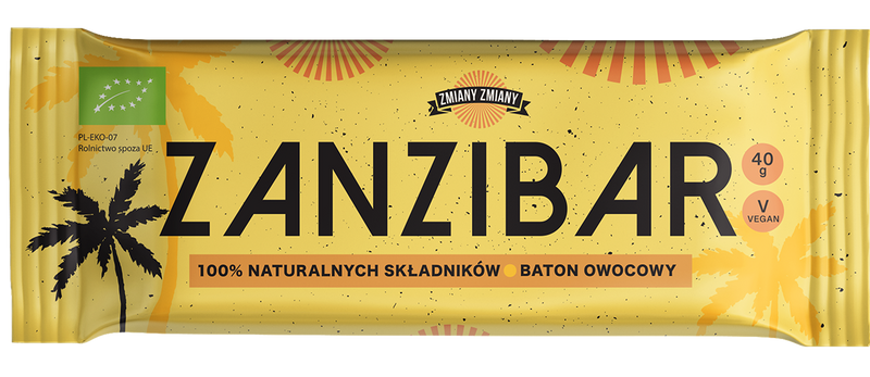 ZMIANY ZMIANY FRUIT BAR "ZANZIBAR" GLUTEN-FREE ORGANIC 40 g - CHANGES CHANGES