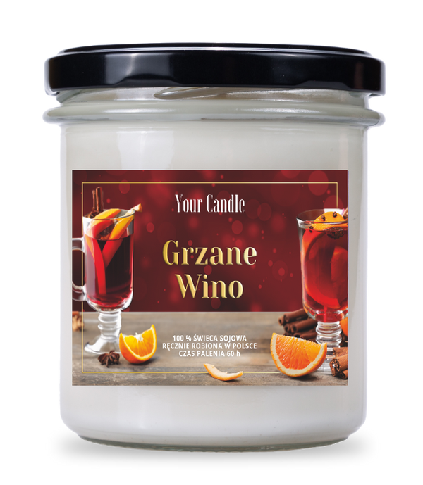 YOUR CANDLE SCENTED SOY CANDLE MULLED WINE 300 ml - Your CANDLE (SEASONAL PRODUCT)
