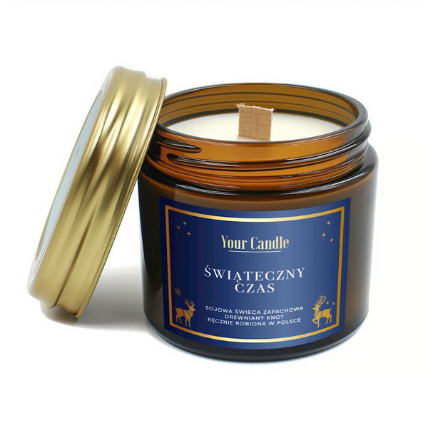 YOUR CANDLE SCENTED SOY CANDLE WITH WOODEN WICK CHRISTMAS TIME 120 ml