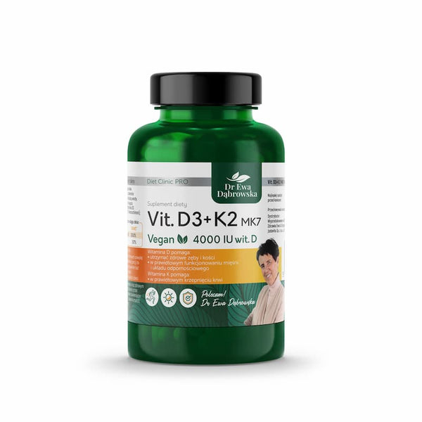 Dr Ewa Dąbrowska Vitamin D3 + K2 60 capsules Vegan, 60 capsules