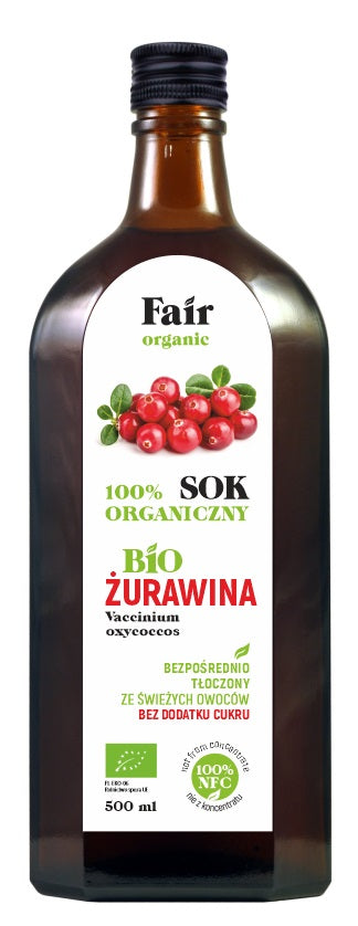 FAIR ORGANIC CRANBERRY JUICE NFC BIO 500 ml