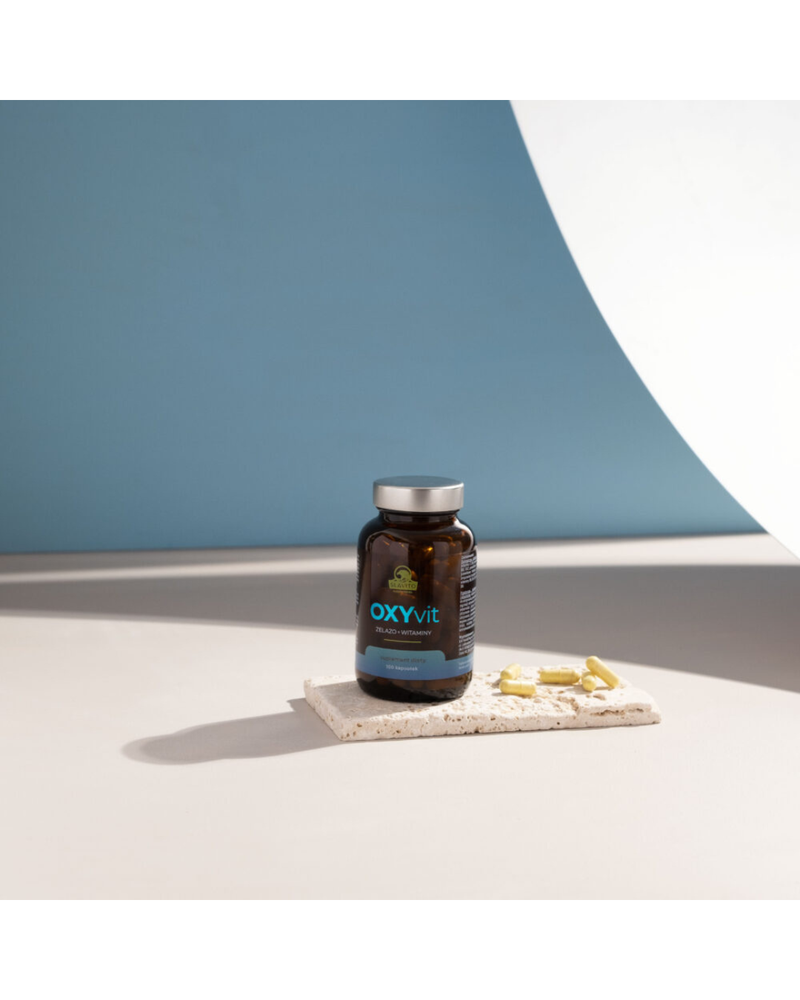 Slavito OXYvit | Iron | Molybdenum | Manganese | Chrome | Quercetin | Glycine | Piperine |  Vitamins C, B6, B9, B12, 100 capsules  - recommended by Dr H. Czerniak