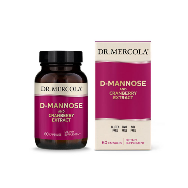 Dr. Mercola D-Mannose and Cranberry Extract, 60 capsules