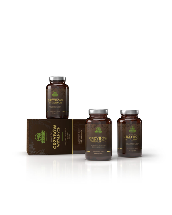 Slavito Vital Mushroom Complex 60 capsules - recommended by Dr H. Czerniak