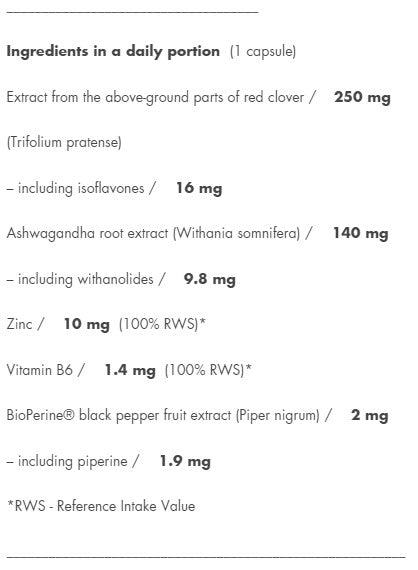 PharmoVit Isoflavones + Ashwagandha Menopause Complex, 60 capsules