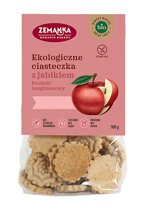 ZEMANKA APPLE COOKIES GLUTEN-FREE ORGANIC 100 g