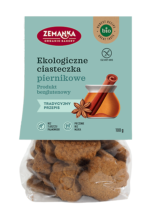 ZEMANKA GINGERBREAD GLUTEN-FREE ORGANIC COOKIES 100 g