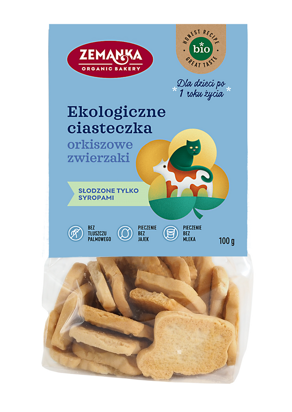 ZEMANKA SPELLED ANIMALS ORGANIC COOKIES 100 g