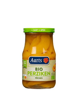 AARTS PEACH SLICES IN LIGHT SYRUP ORGANIC 350 g (190 g) (JAR)