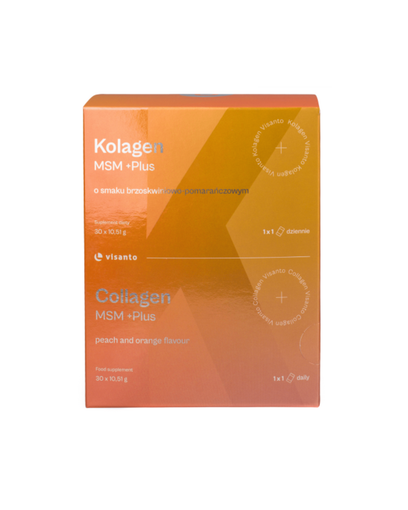 VISANTO New COLLAGEN MSM +PLUS peach and orange flavour - J. ZIEBA